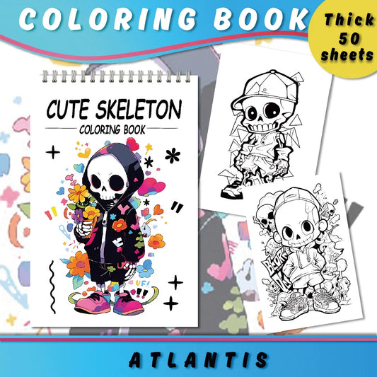 Livres de coloriage anti-stress pour adultes Squelettes