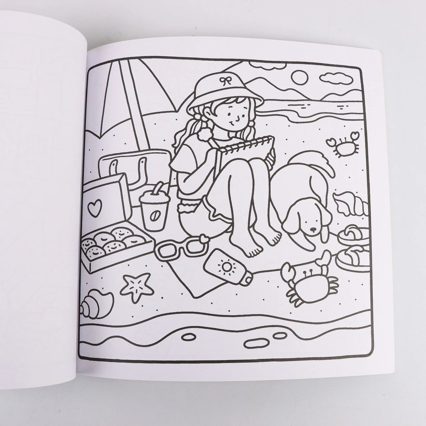 Cartoon Girl Moments Coloring Book