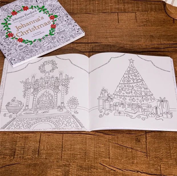 Christmas coloring book for adults, Johanna's Christmas
