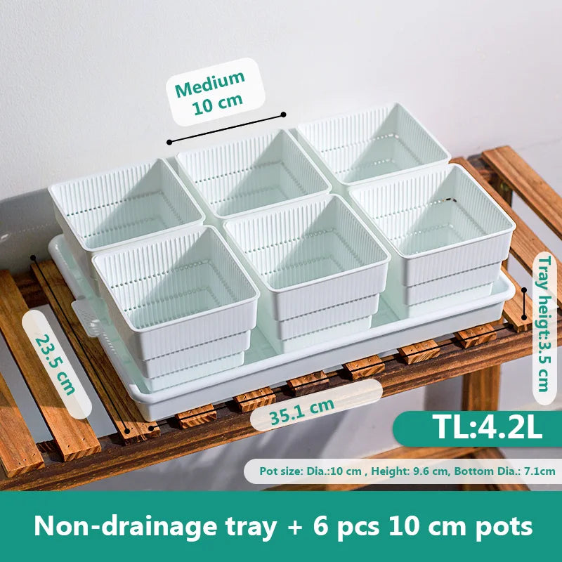 Ensemble de pots en plastique Meshpot Bon système d'air