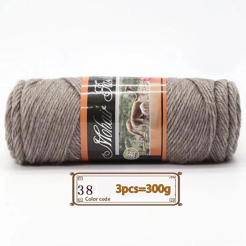 300gr de lana mohair diferentes colores