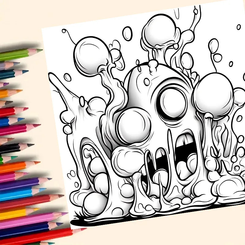 Libro para colorear de graffitis