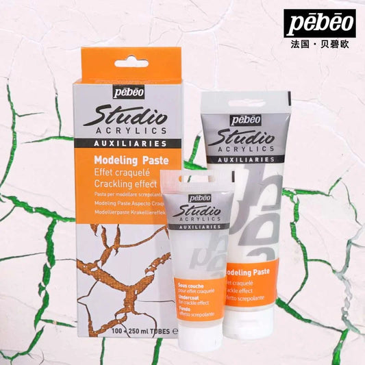 Pebeo Kit for crackle effect Kit-2 Tubes (100 Ml + 250 Ml)