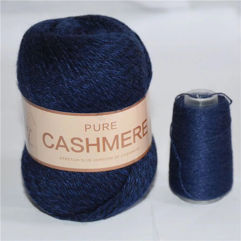 5 Pelotes de fil de Cashmere de Mongolie pour crochet 50gr x 5