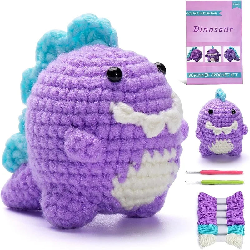 1 kit de crochet DIY pour débutant lapin ou pingouin ou lama