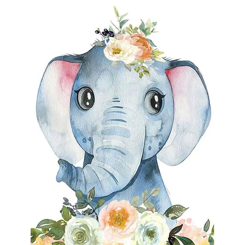 Animal paint by numbers for children