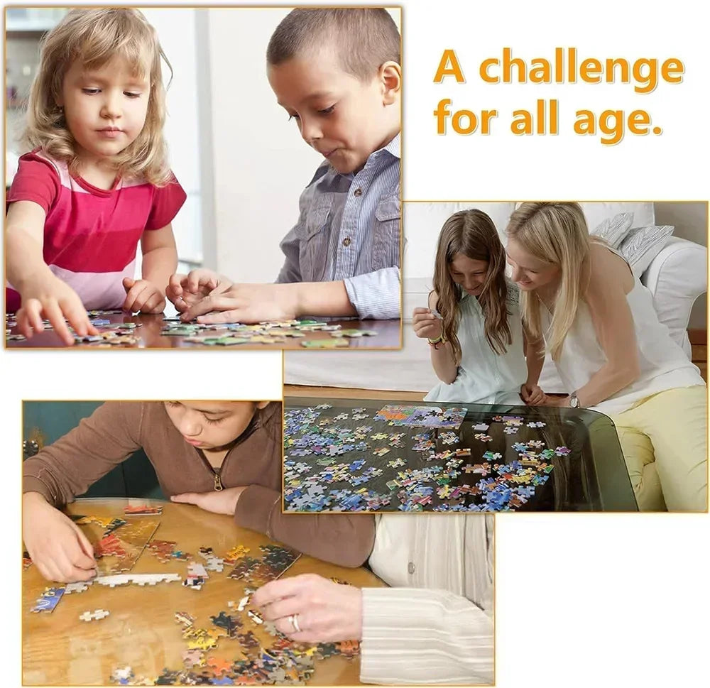 Puzzle nuit d'halloween pour adultes, 120/300/500/1000 pièces, scène de manoir hanté