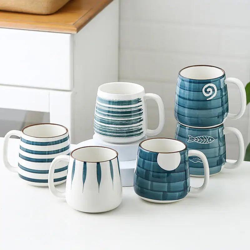 500ml Japanese Style Ceramic Mugs