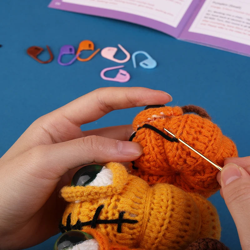 Kits de crochet Halloween citrouille ou chat ou fleur