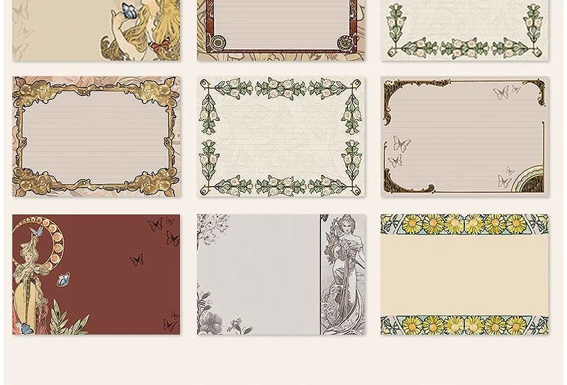 Retro notebook of Mucha's works