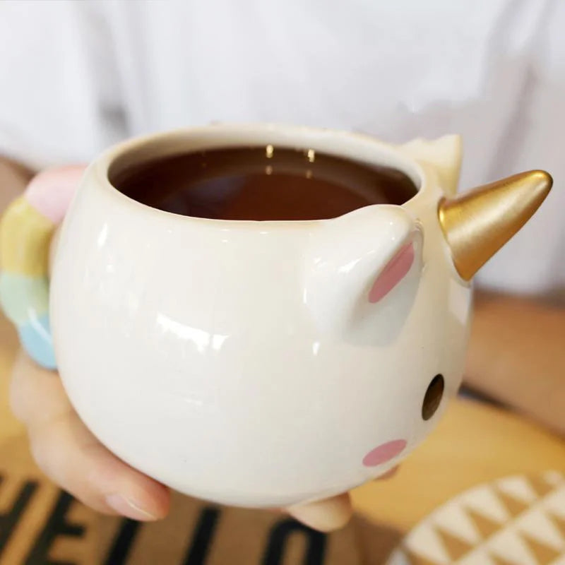 Cartoon Unicorn Mug for Kids