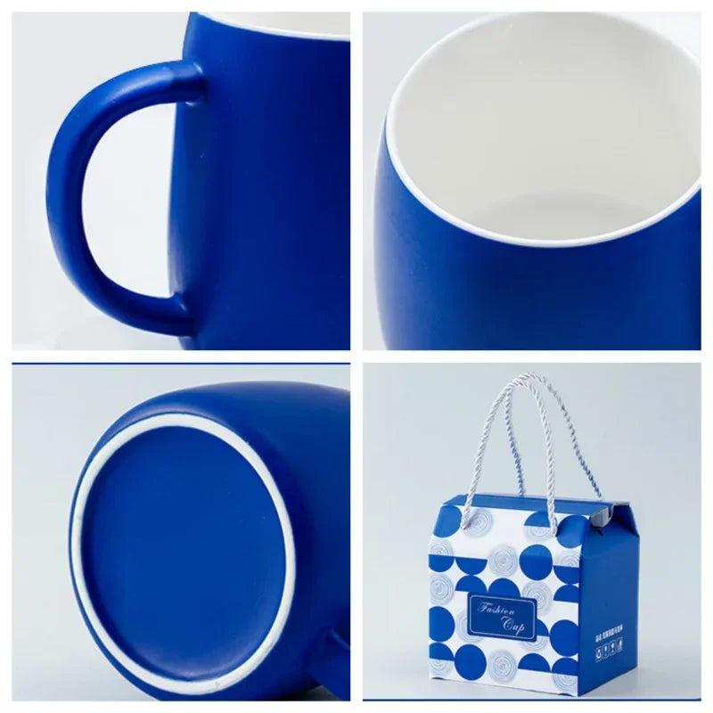 Tasse en céramique avec sa cuillère 500ml