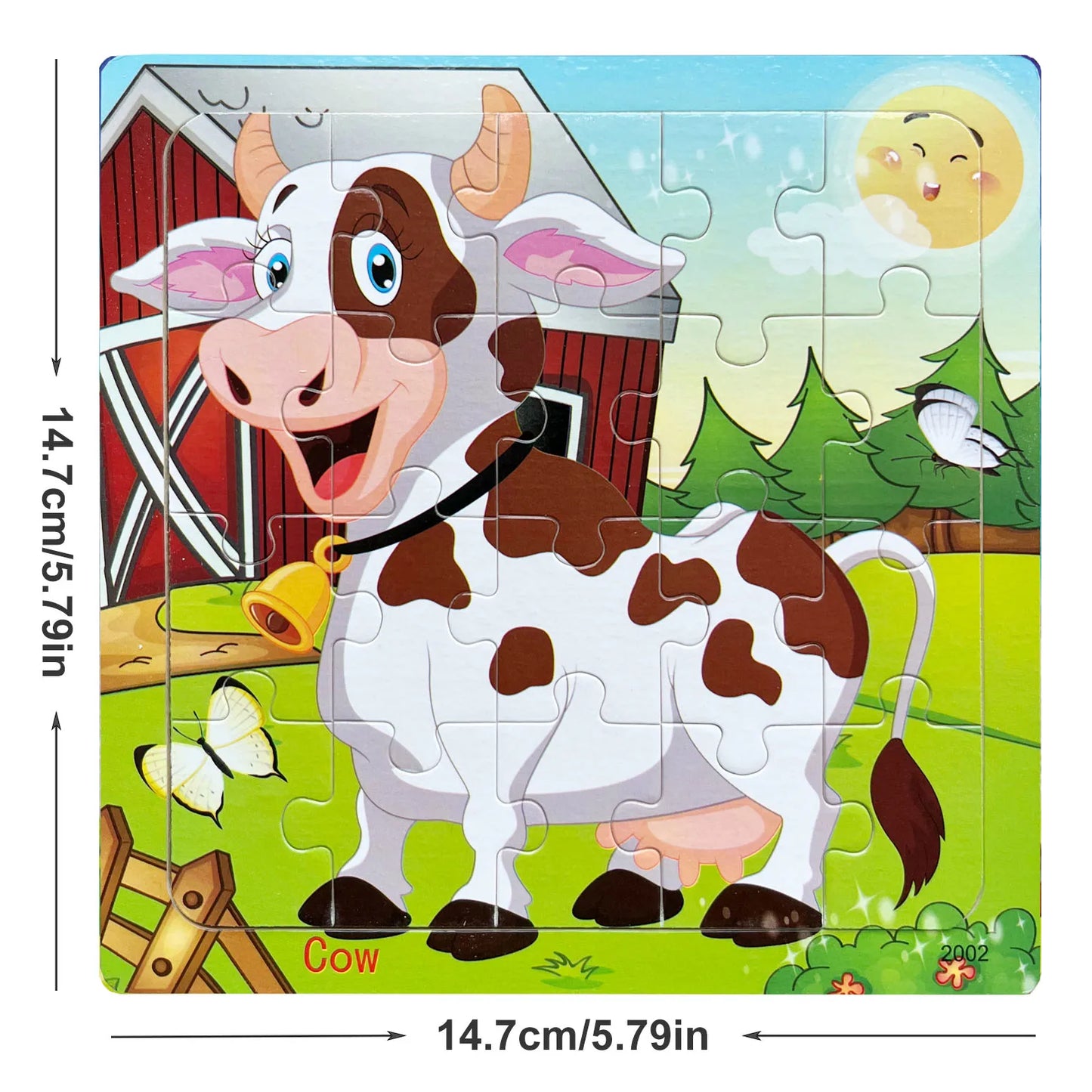 Puzzles en bois Pour enfant animaux ou moyens de transport