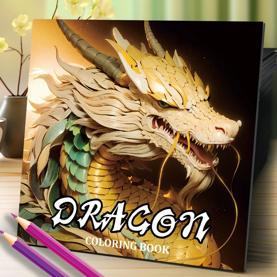 Dragons Adult Coloring Book