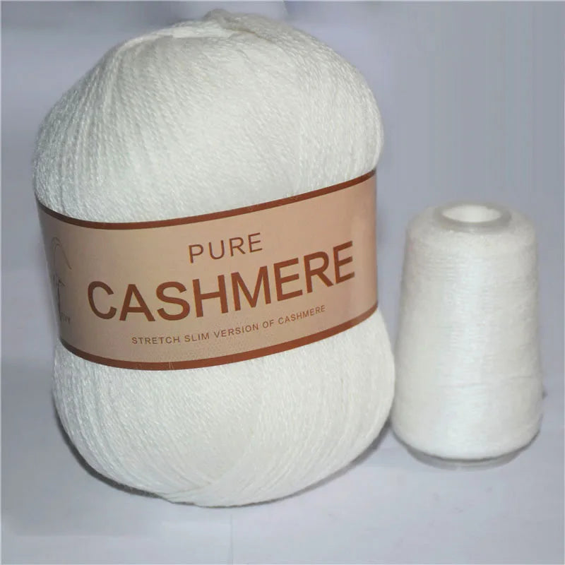 5 Pelotes de fil de Cashmere de Mongolie pour crochet 50gr x 5