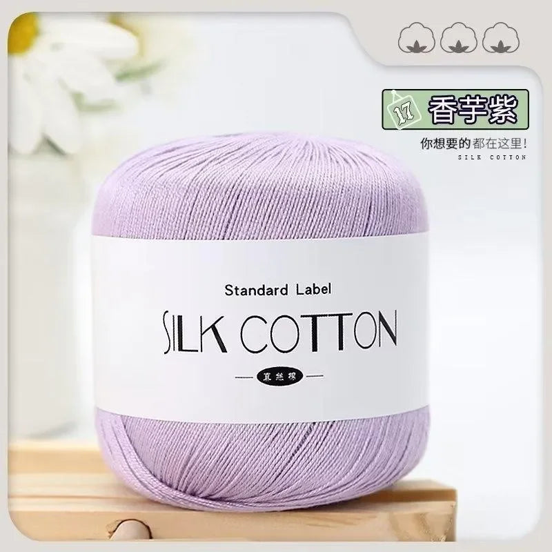 50g silk lace crochet yarn ball