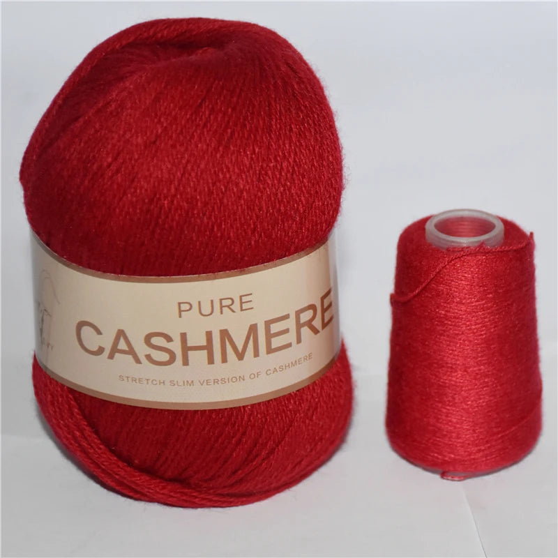 5 Pelotes de fil de Cashmere de Mongolie pour crochet 50gr x 5