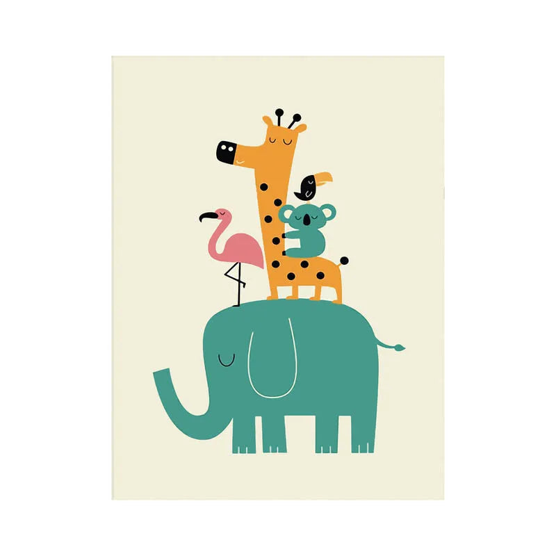 Pintar por números para niños Zorro Dinosaurio Tigre Elefante