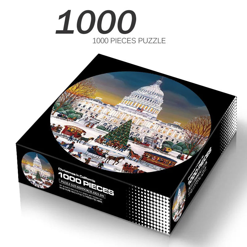 Puzzles ronds pour Adulte 1000 Pièces Plusieurs motifs disponibles