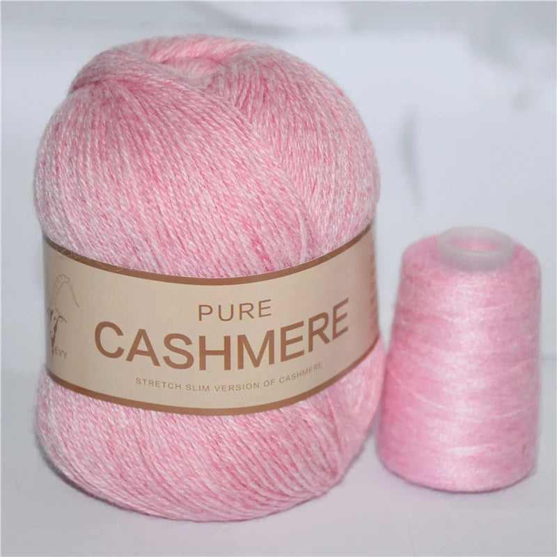 5 Pelotes de fil de Cashmere de Mongolie pour crochet 50gr x 5