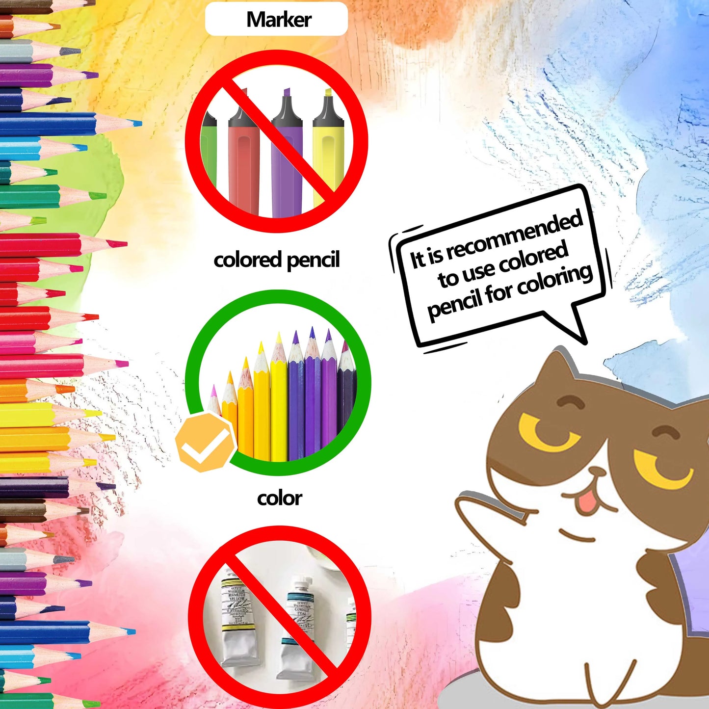 Livre de coloriage pour adultes sur fond noir, art multi-éléments pour la relaxation