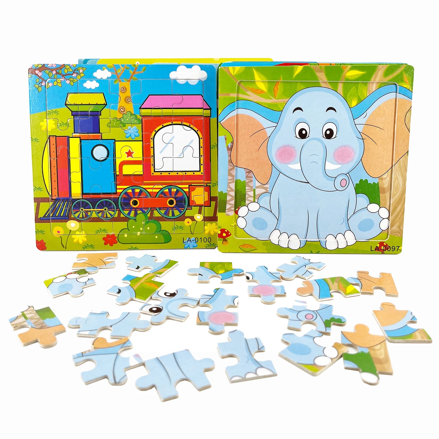 Puzzles en bois Pour enfant animaux ou moyens de transport