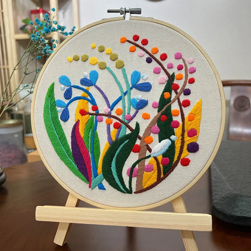 Hand embroidery kits cross stitch kit Flowers