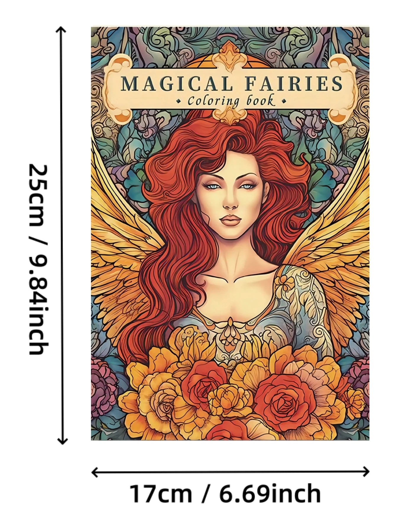 22-page anti-stress coloring book Angelic landscapes