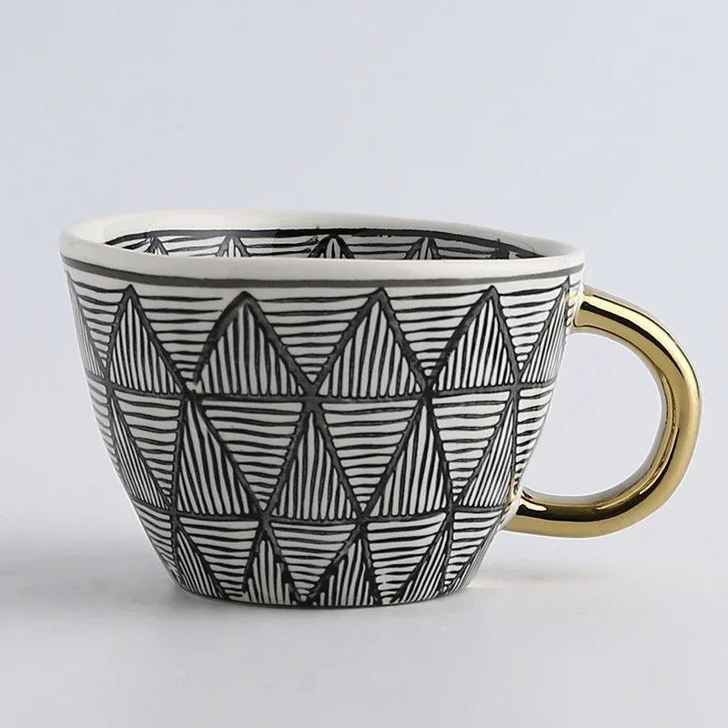 American style mug irregular geometry 100 or 330 ml