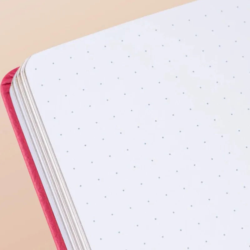 Cuaderno Bullet Journal de tapa dura tamaño A6 con diseño de puntos, 160 páginas, papel de 160 g/m²