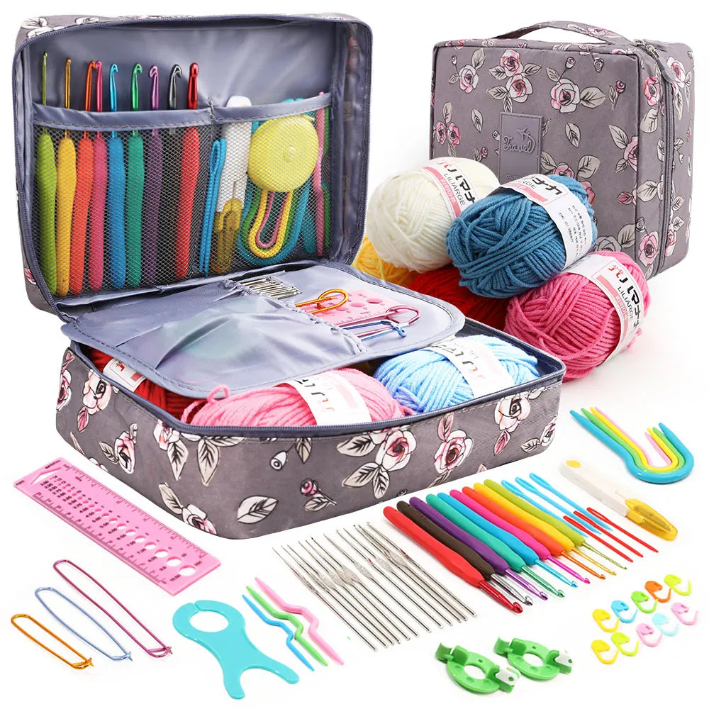 59 Piece Crochet Tool Set in Storage