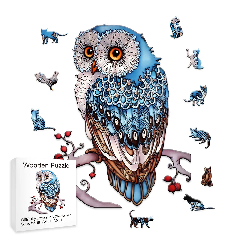 Puzzles en Bois pour Adulte Hibou