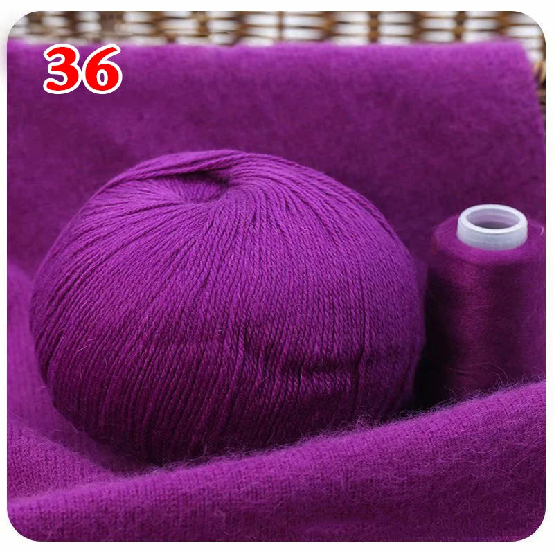 100% Mongolian cashmere wool ball 70gr Several colors available