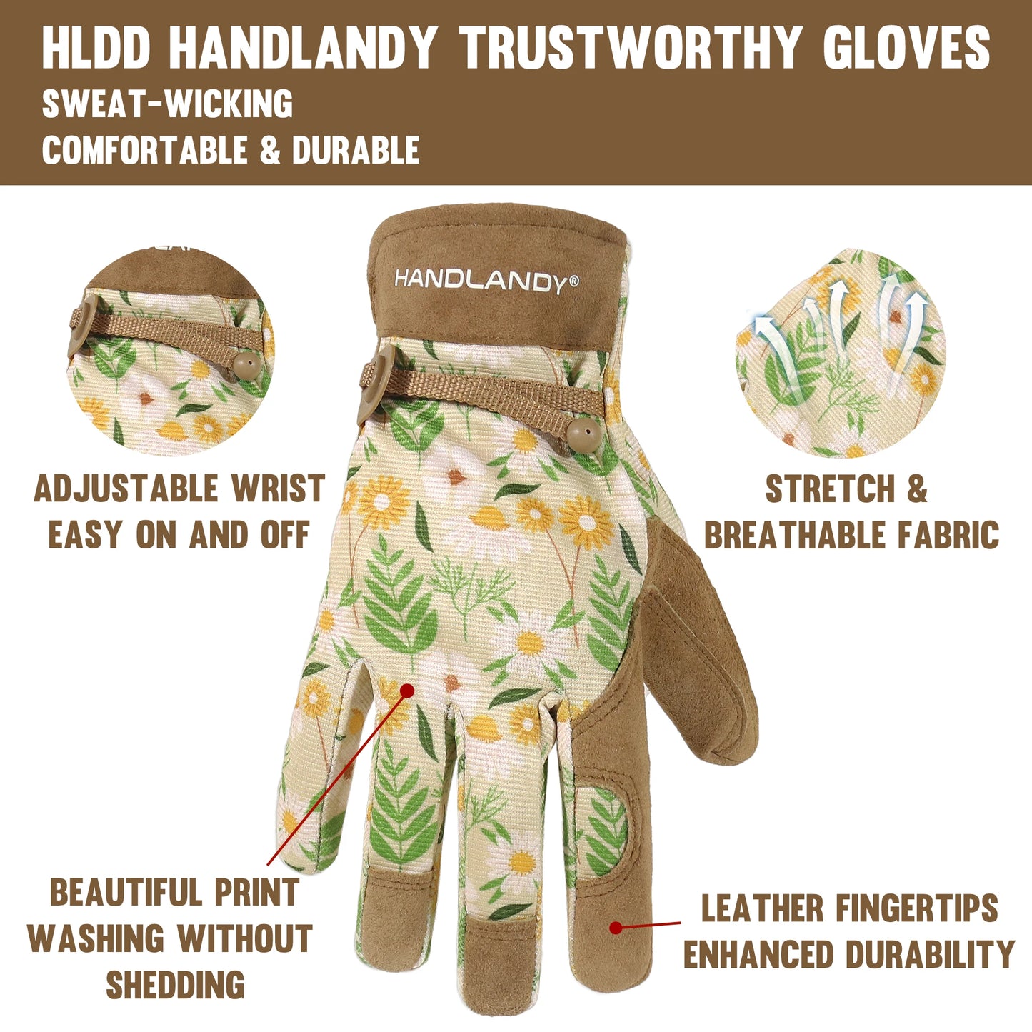 Flower gardening glove