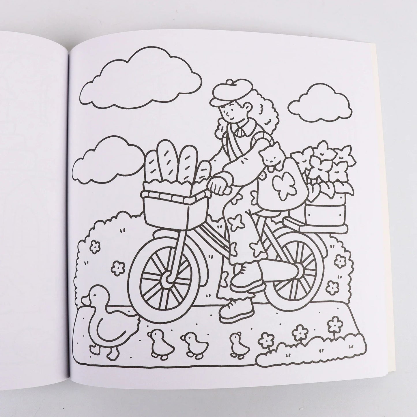 Cartoon Girl Moments Coloring Book