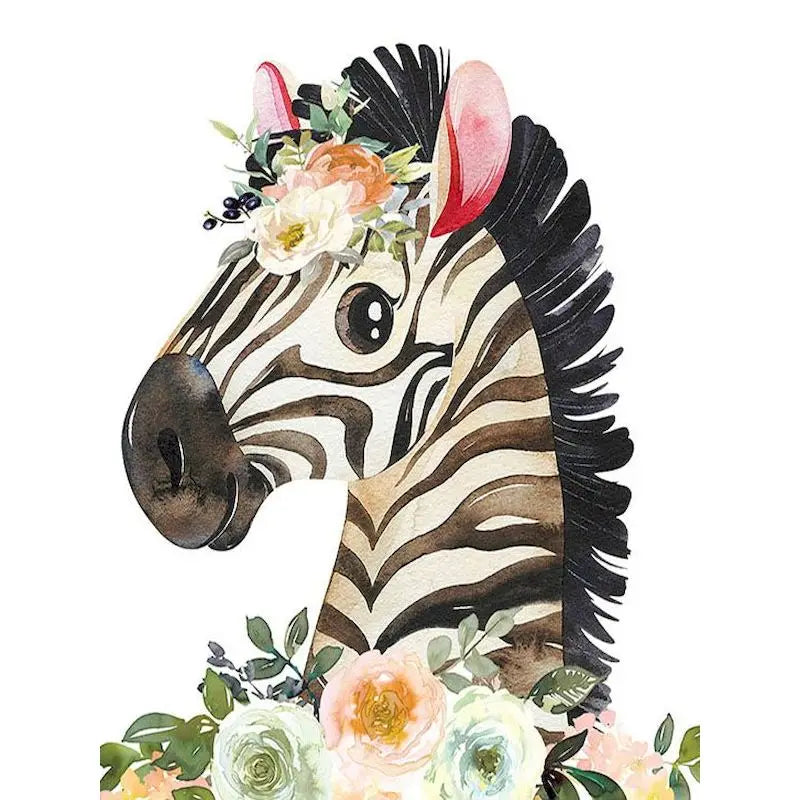 Animal paint by numbers for children