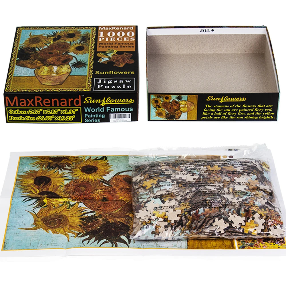 Puzzle 1000 piezas Girasoles Van Gogh