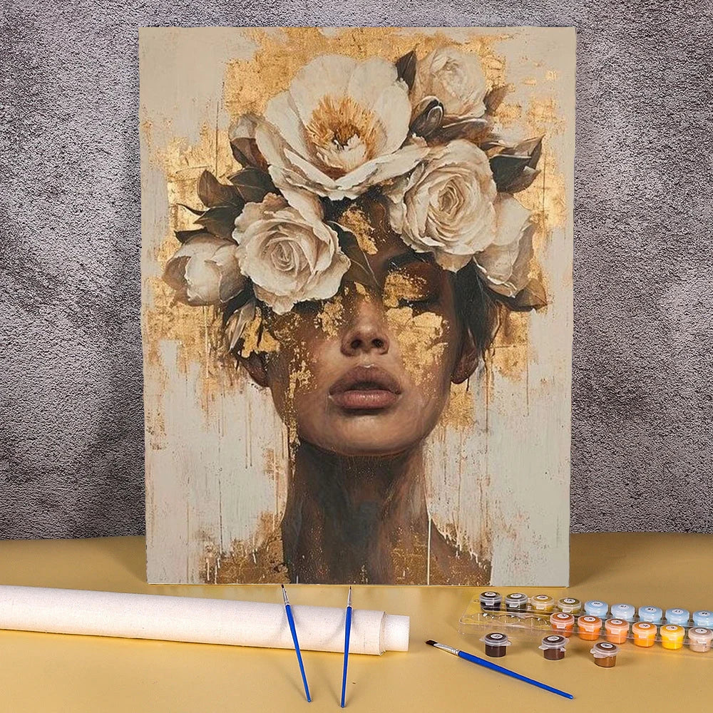 Pintura por números Mujeres en flores