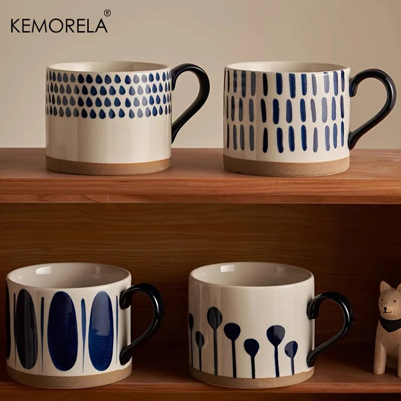 Tasse rétro de style nordique KEMORELA de 450ML