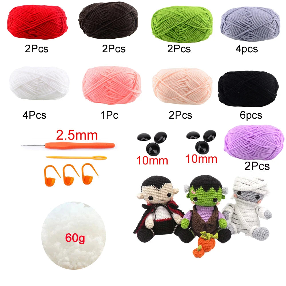 Kits de crochet Halloween à faire soi-même