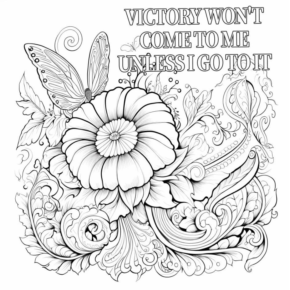 Positive Vibes Coloring Book