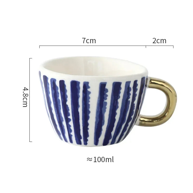 Taza estilo americano geometría irregular 100 o 330 ml