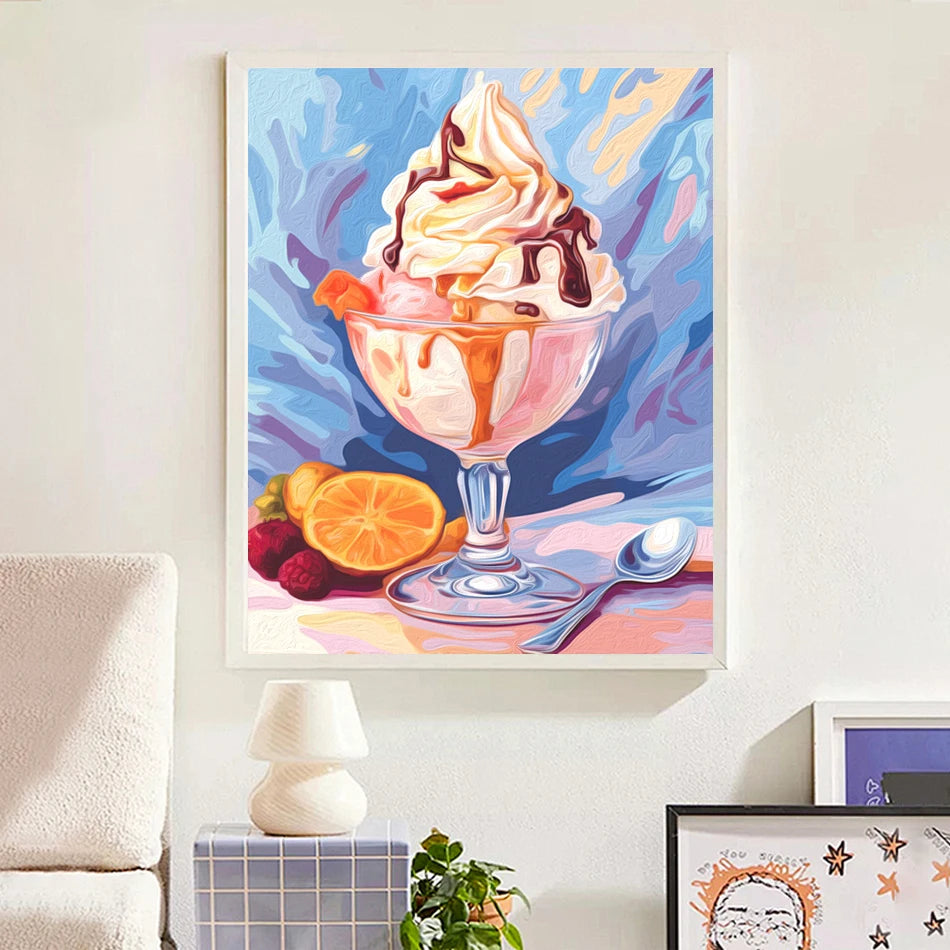 Pintar por números: Pequeños momentos dulces