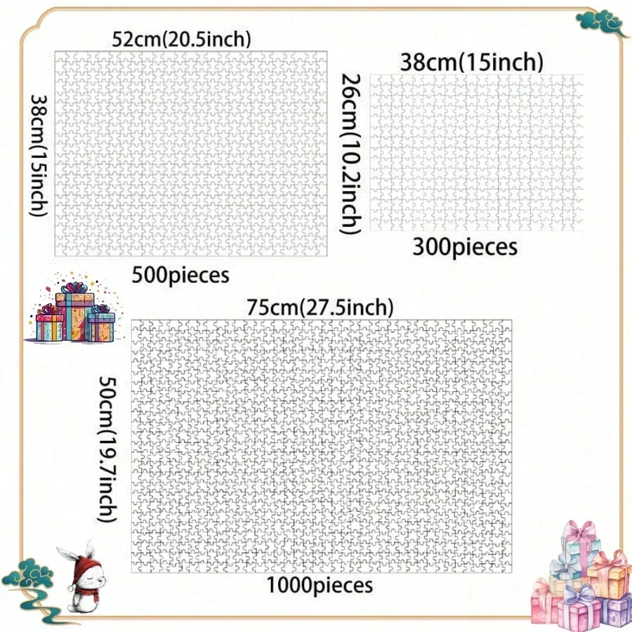 Puzzle nuit d'halloween pour adultes, 120/300/500/1000 pièces, scène de manoir hanté