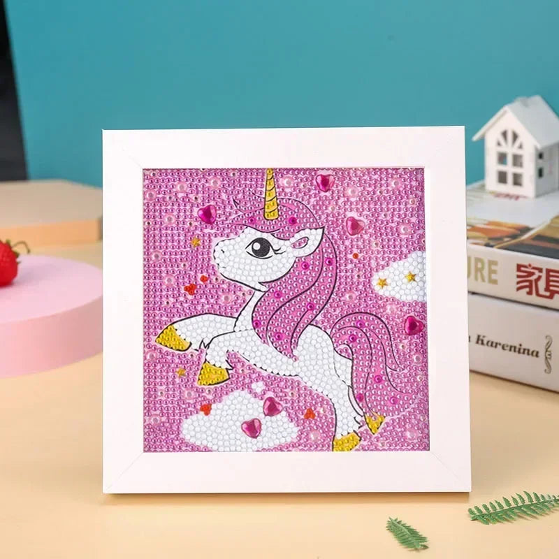 Peintures à diamants pour enfants Licorne, animaux