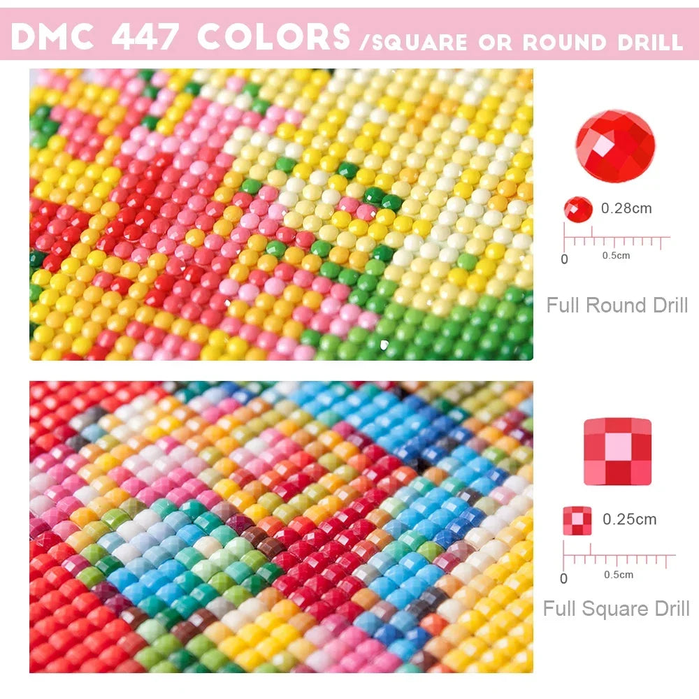 Kit de pintura de diamantes de anime japonés