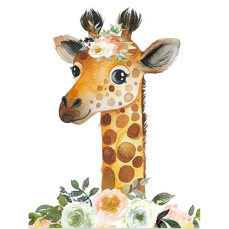 Animal paint by numbers for children