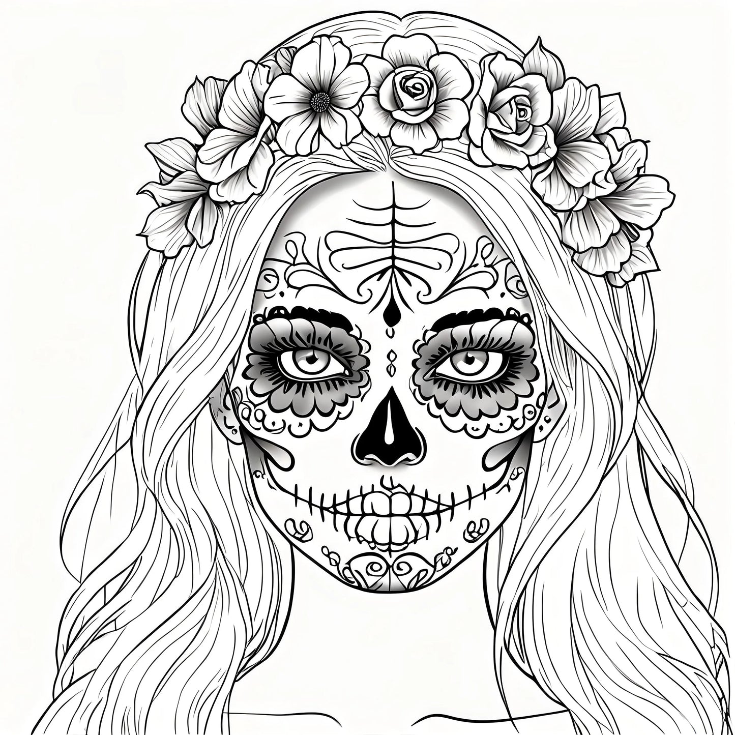 Livre de coloriage sur le thème de la nuit des morts