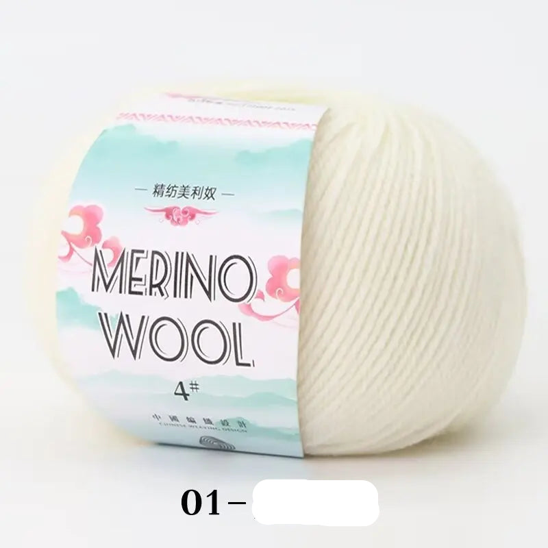 Pelote de laine Mérinos 50gr /130m vêtements de bébé