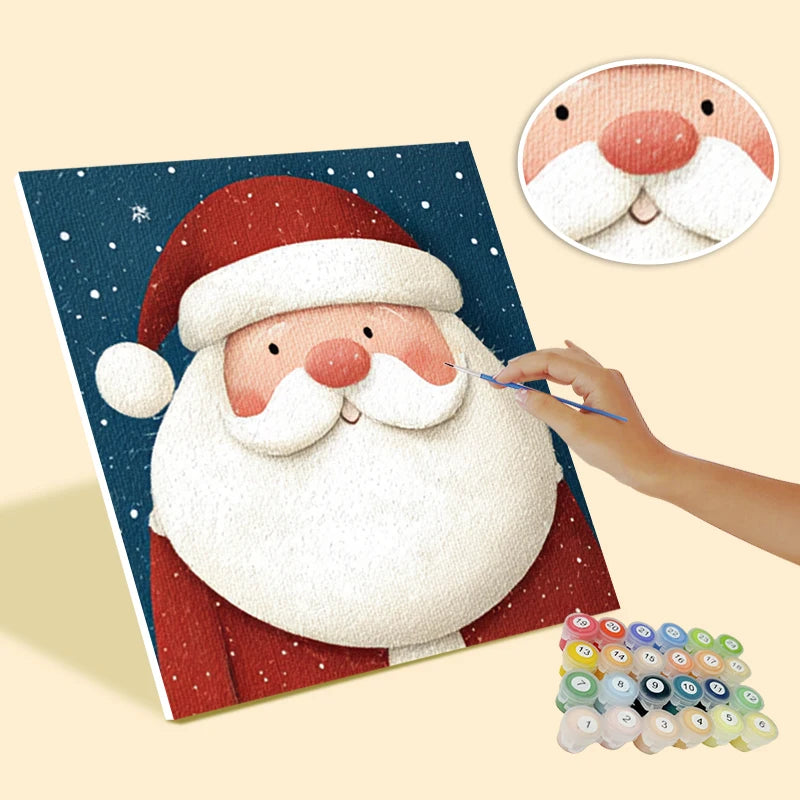 Ensemble de 4 Peintures par numéros noël